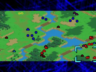 
											The map where you can check the enemy's and your position.