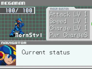 
											Status screen