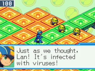 
											Mega Man prepares to fight