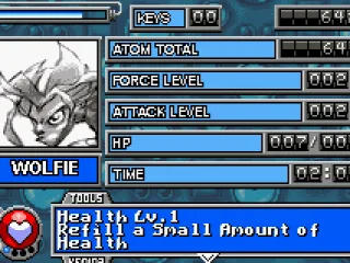 
											Pause screen shows Character stats