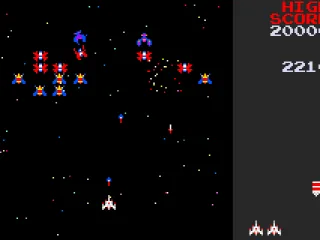 
											Galaga gameplay