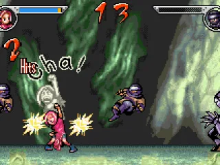 
											Sakura using one of her special jutsus
