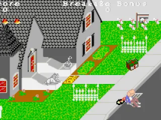 
											Paperboy: even the drains are a hazard.