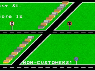 
											Paperboy: the map of the paying customers on the street.