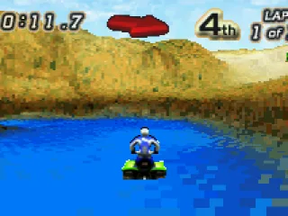 
											You can drive through water.