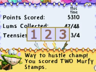 
											Depending on our performance, we get a certain a amount of stamps. A certain number of stamps will unlock bonus levels.