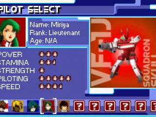 
											Character selection