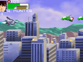 
											Shooting enemies.