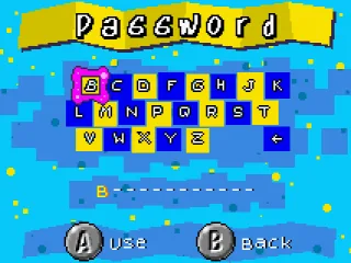 
											The password entry screen