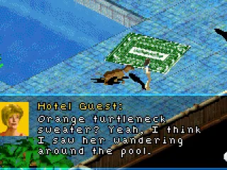 
											Talking with the hotel guests