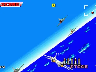 
											Afterburner: use the lock on to fire missiles at on coming enemy aircraft.