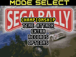 
											Menu screen.