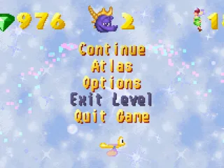 
											In game menu