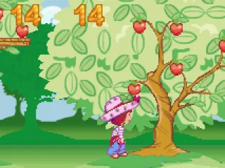 
											Collecting apples.