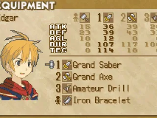 
											A look at your equipment shows the 3 weapons you have equipped as well as the 1 item that you can equip