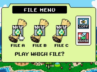 
											File Select Screen