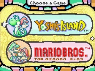 
											The Game Select Menu
