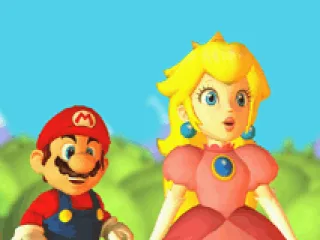 
											Mario and Peach are surprised with something...