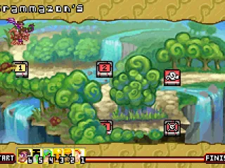 
											Map of the different stages of the first challenge.