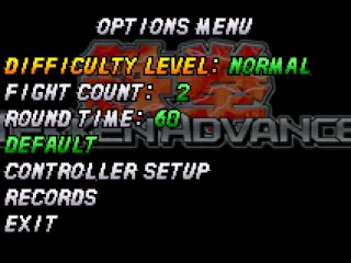 
											Options menu