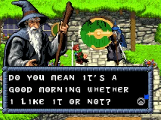 
											Gandalf arrives and is his normal eccentric self