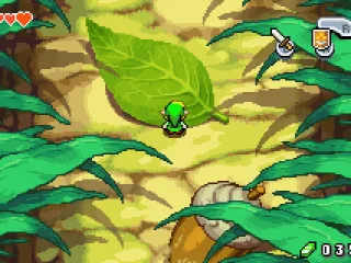 
											A close up of shrunken Link