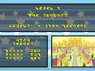 
											Level information screen