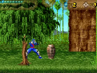 
											You can destroy objects to release power-ups.