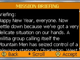 
											The mission briefing