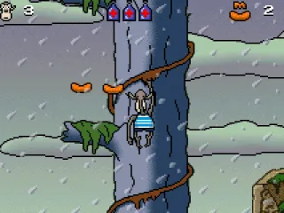 
											Darwin climbs the tree.