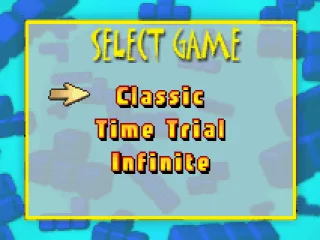 
											Single Player mode menu