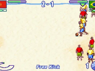 
											Taking a free kick