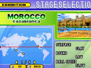 
											Stage selection.