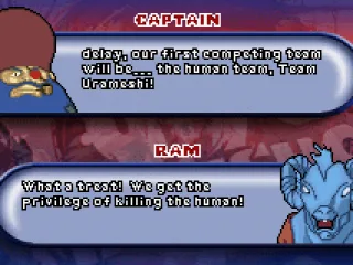 
											Cut scene dialogue