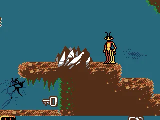 
											The jagged rocks hurt.