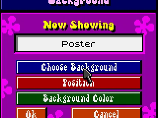 
											You can alter the wallpaper in the setting menu
