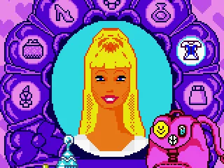 
											The mirror, here you can play the mini-games and win things to dress and make up Barbie
