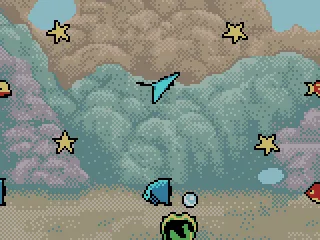 
											Mini-game - you have to catch the pearls with the oyster