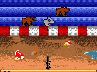 
											In this mini game, we have to shoot the rabbits but nothing else. Killed rabbits earn one bullet; other animals remove one.