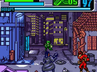 
											Level 1 is a fixed shooter.  Watch out for enemies coming from the sides.