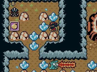 
											Finding an upgrade after blasting a crystal