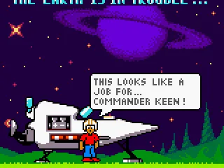 
											It's up to Commander Keen to save the earth!