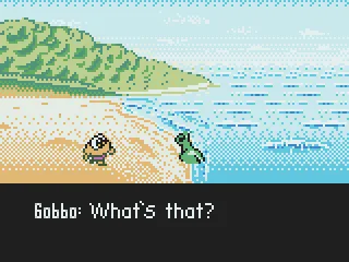 
											The Gobbo is curious about that bottle