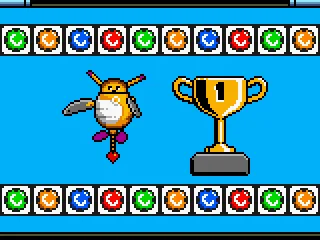 
											The results screen.