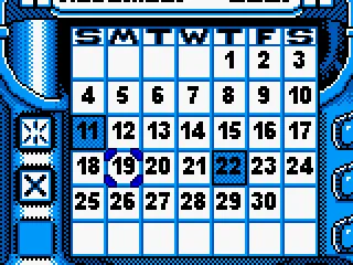 
											Selecting the date.