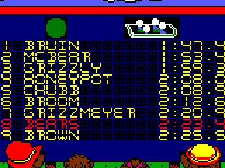 
											Results screen.
