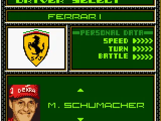 
											Driver select.