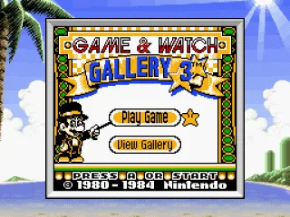 
											Title screen (SGB)