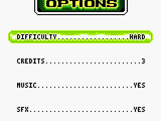 
											Options. Difficulty: Normal or Hard.