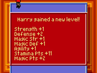 
											Harry gained a new level!